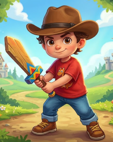 Young Baldwin Prep student ready for an adventure
